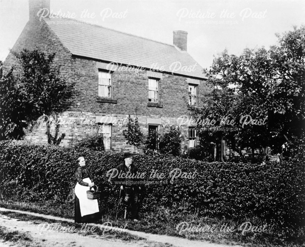 Thomas Hunt in Street Lane, Denby, 1898