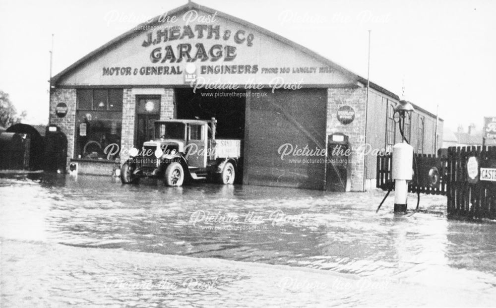 J. Heath and Co Garage, Langley Mill, c 1920s
