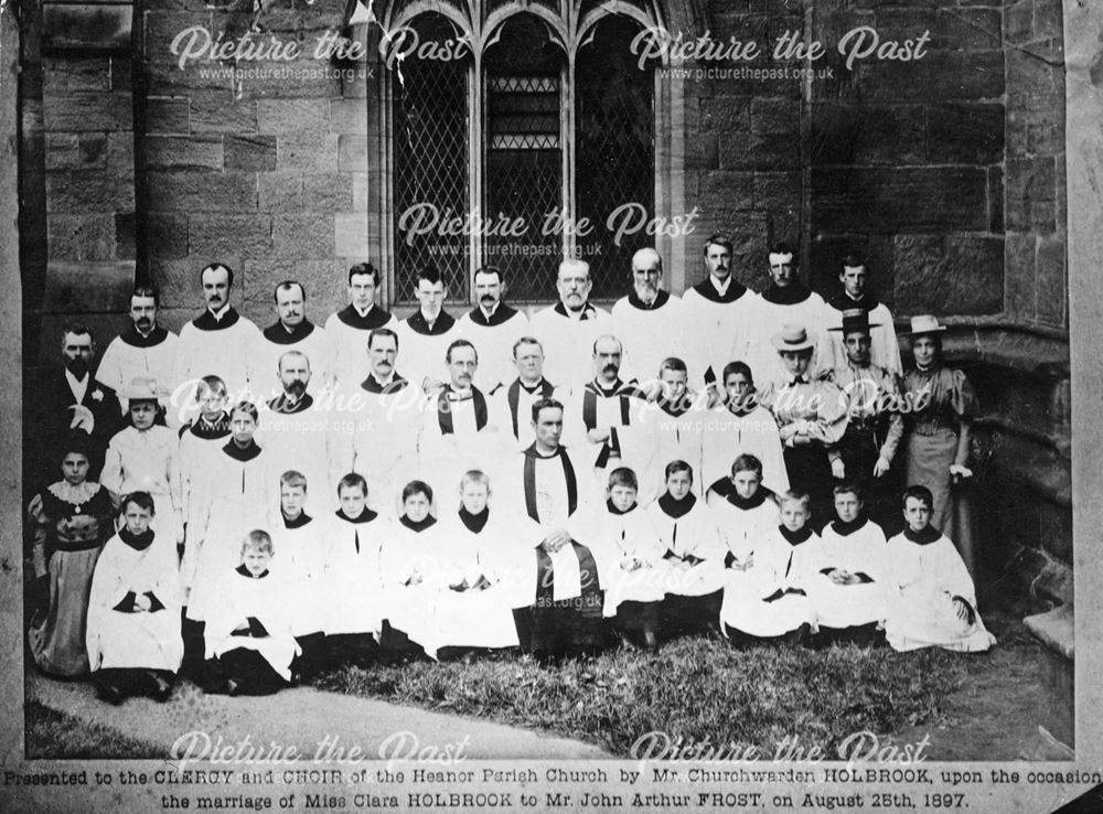Clergy at St. Lawrence's Church, Market Street, Heanor, 1897