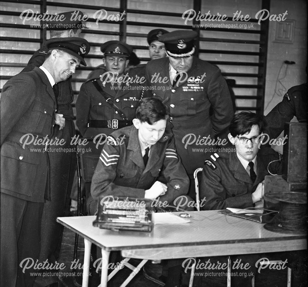 Cadets Inspection, Herbert Strutt School, Derby Road, Belper, 1963