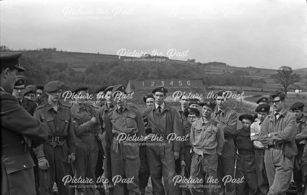 Cadets Inspection, Herbert Strutt School, Derby Road, Belper, 1963