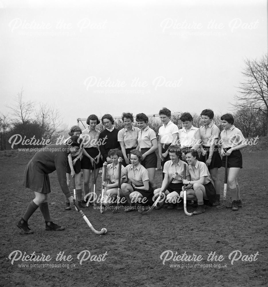 Hockey Team, Herbert Strutt School, Derby Road, Belper, c 1960s