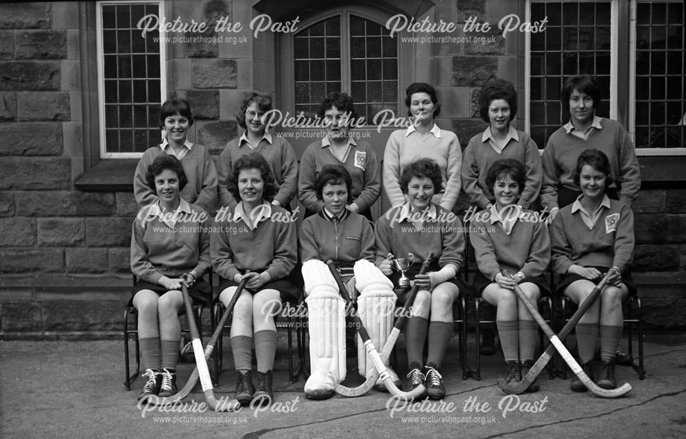 Hockey Team Portrait, Herbert Strutt School, Derby Road, Belper, c 1960s