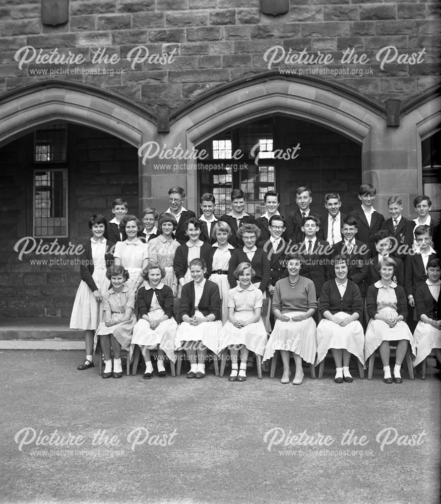 Class Portrait, Herbert Strutt School, Derby Road, Belper, c 1960s