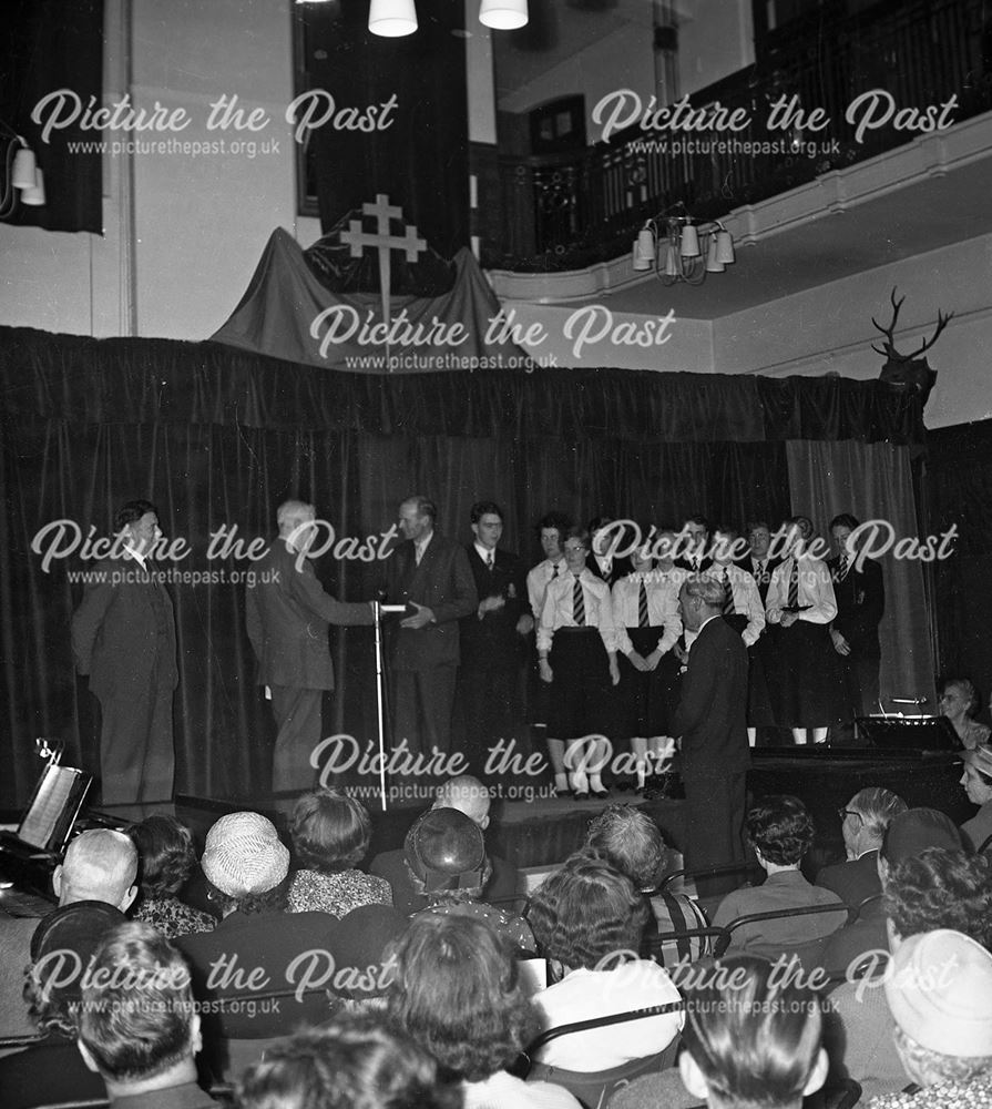 Prize Giving at Herbert Strutt School, Derby Road, Belper, c 1960s