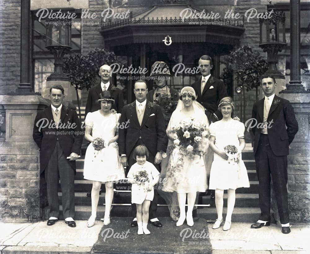 Portrait of Wedding Party, c 1920s