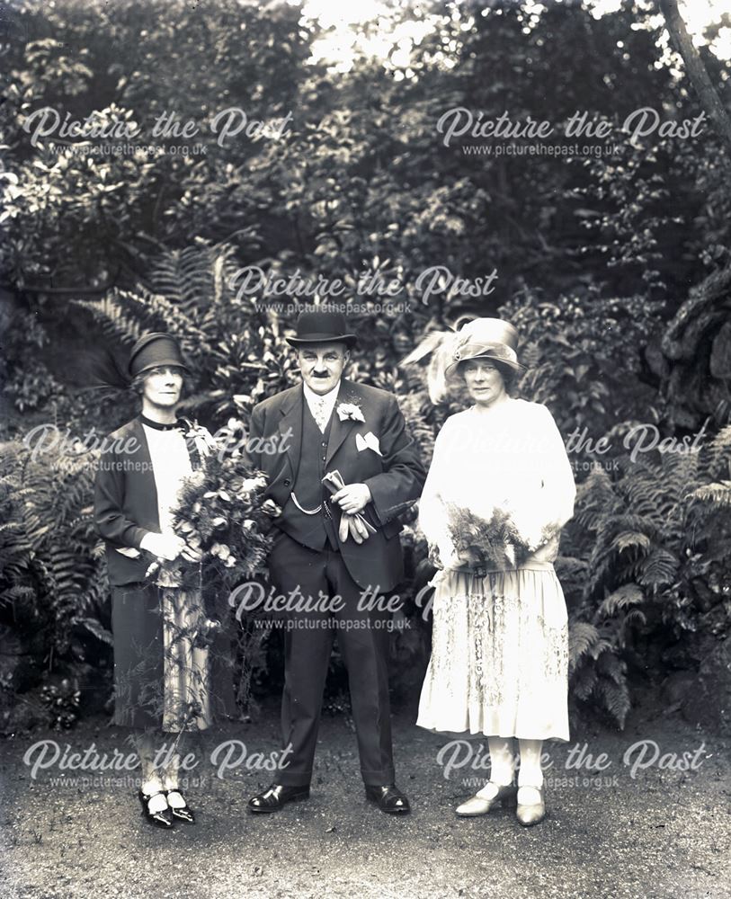 Portrait of (unknown) Wedding Party, c 1920s