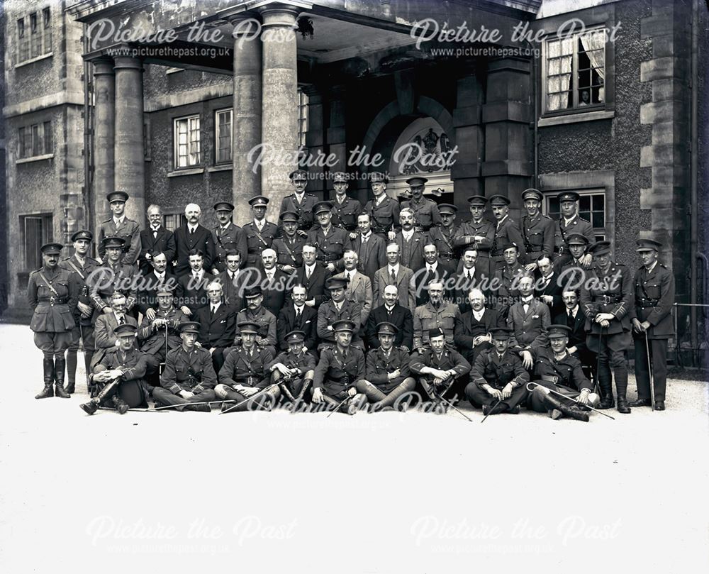 Regimental Company Photograph, Buxton?, c 1920s
