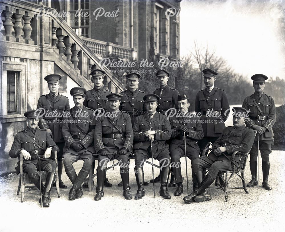 Regimental Company Photograph, Empire Hotel, The Park, Buxton, c 1920s