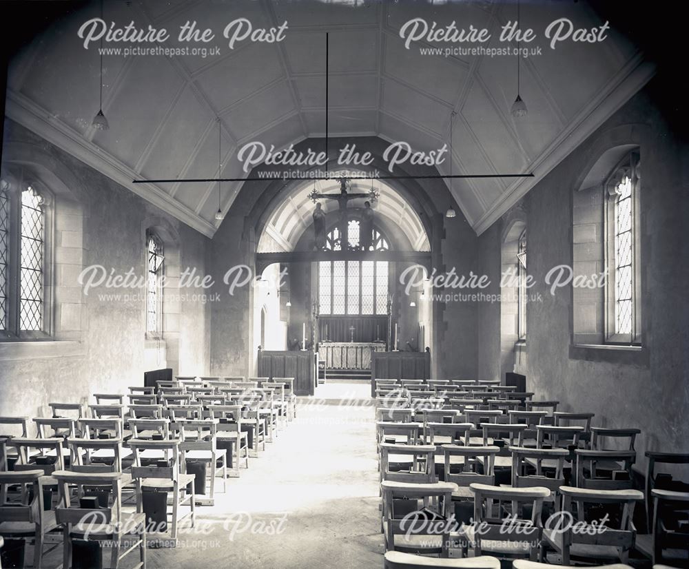 Unknown Church Interior: View Towards the Altar, c 1920s-30s