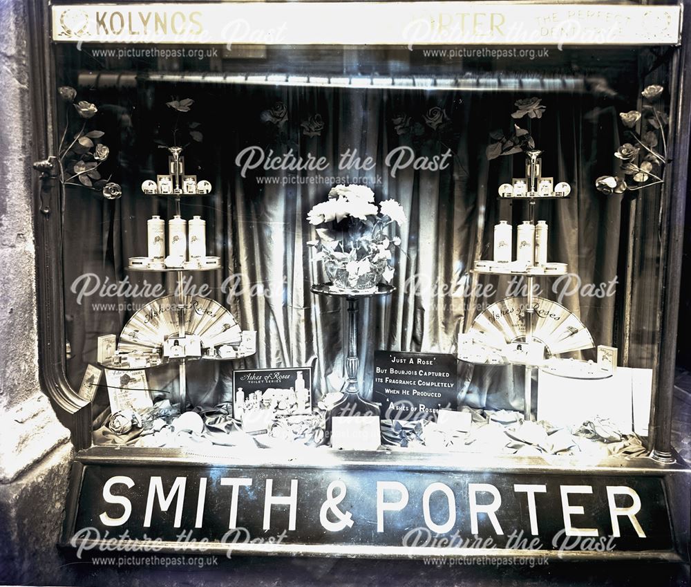 Smith and Porter (Perfumer) Shop Window Display, Buxton?, c 1920s ?