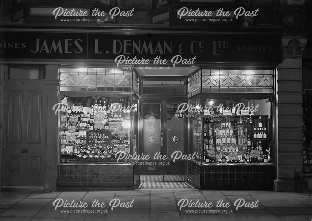 James L Denman Wines and Spirits shop, Buxton, c 1930s