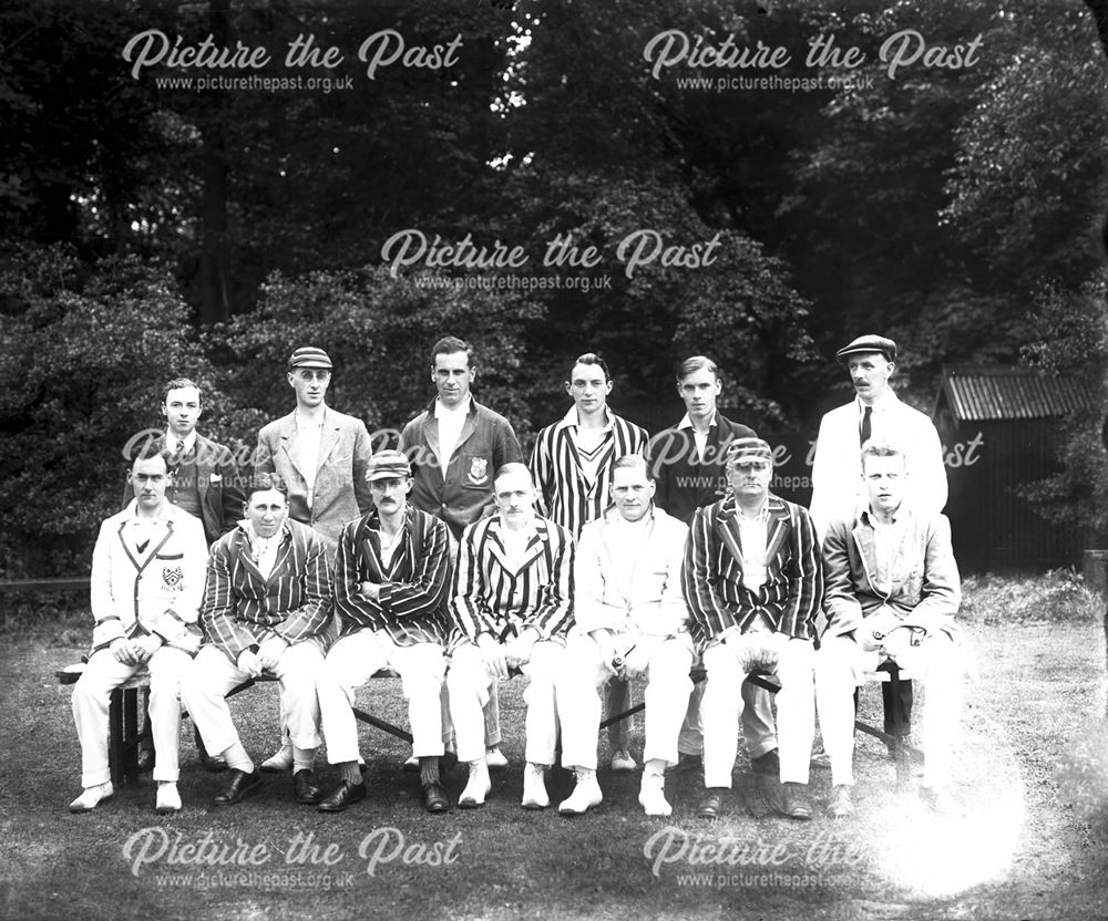 Unknown Cricket Team, Buxton, c 1920s