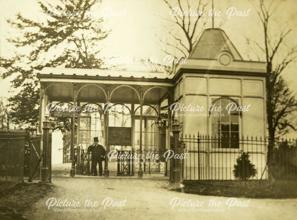 Entrance to Pavilion Gardens, before 1903