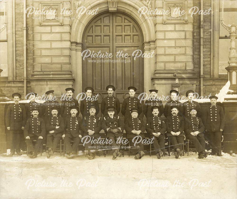 Fire Brigade outside Buxton Town Hall