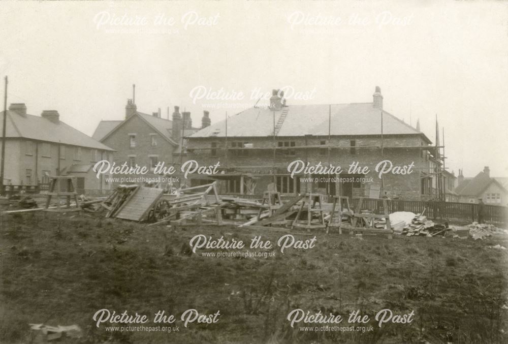 Construction of house, Curzon Road, Buxton