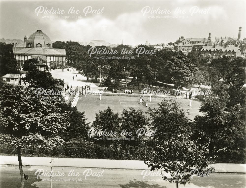 Tennis in Pavilion Gardens, Buxton