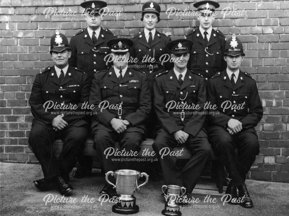 Derbyshire Constabulary cup winners (First Aid Team?), c 1950s-60s