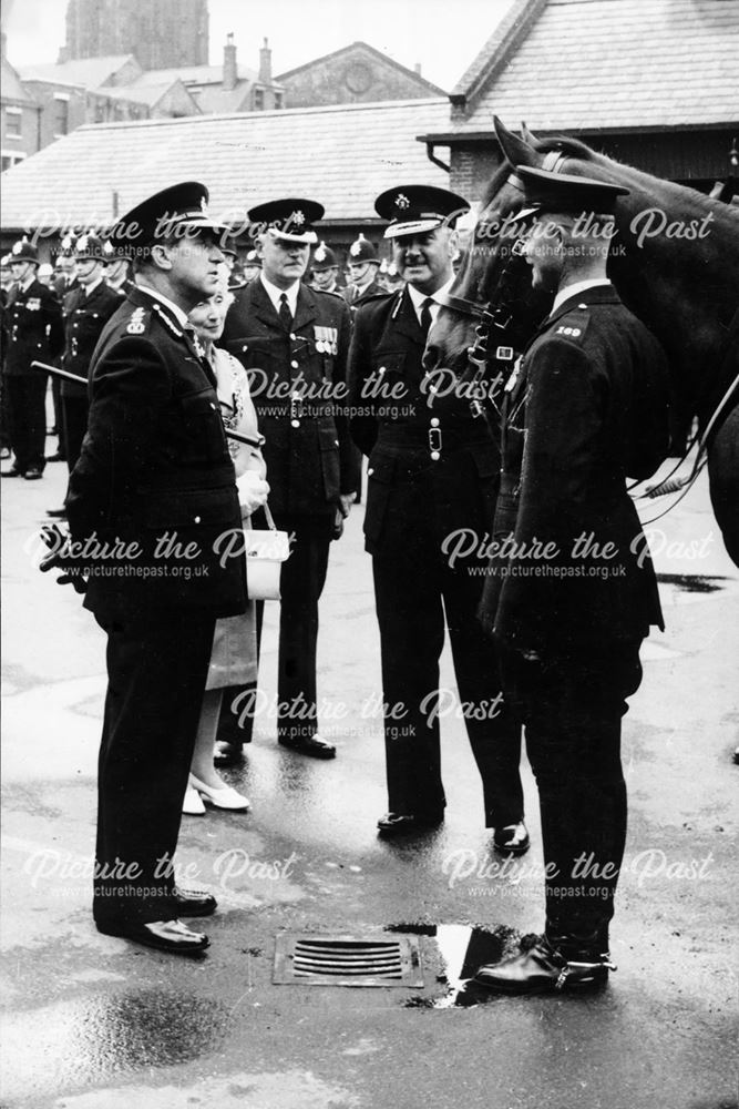 Derby Borough police photograph at H.M.I's inspection, 1953