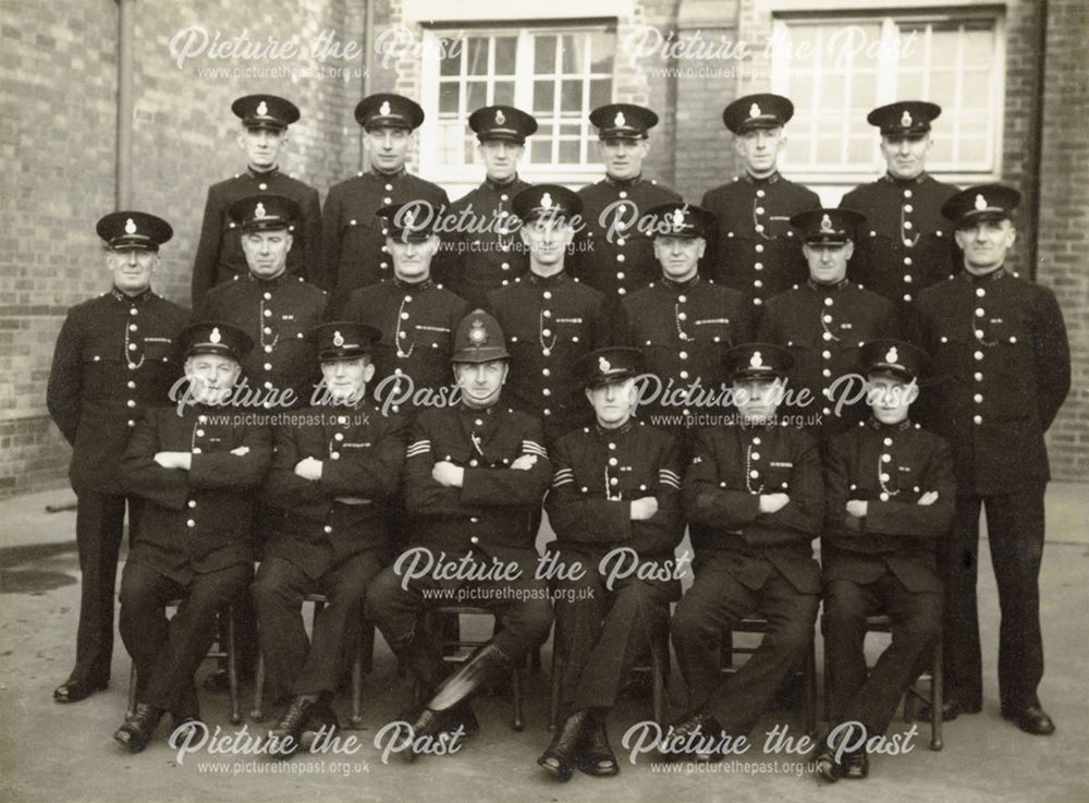 Derbyshire Constabulary traffic officers based at Chesterfield division- 1940's