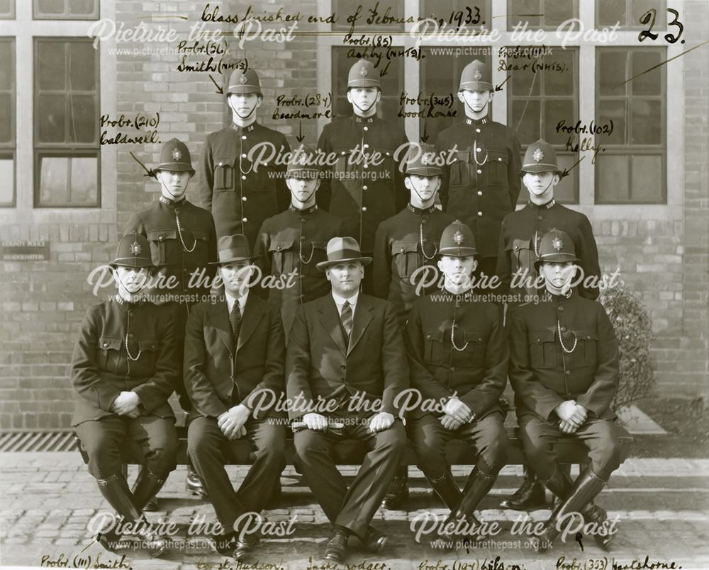 Probationers at the end of thier training, February 1933