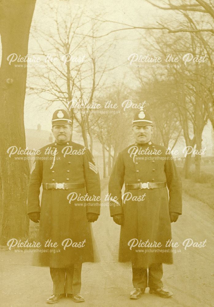 Two Police Officers, Wormhill, Derby, c 1890s - 1900s