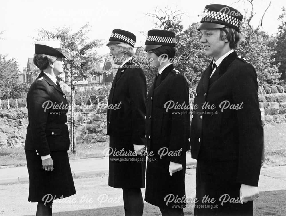 Constabulary Female Officers Inspection (WPC 10, 61 and 31), Derby, c 1972