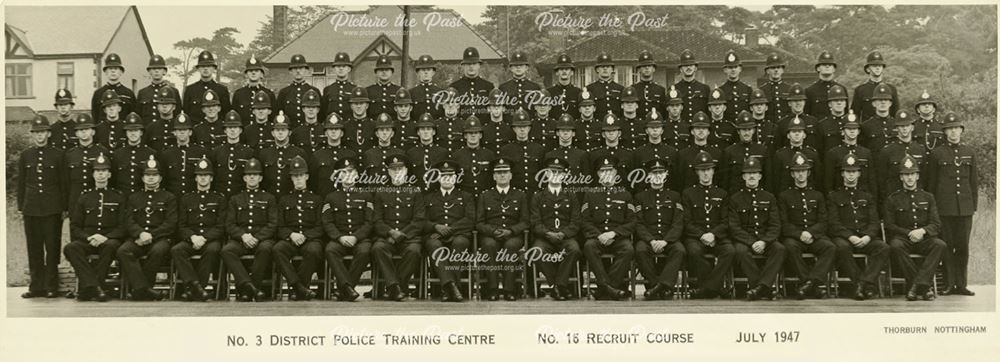 No. 3 district taining centre, No. 16 Recruit Course, Derby, 1947