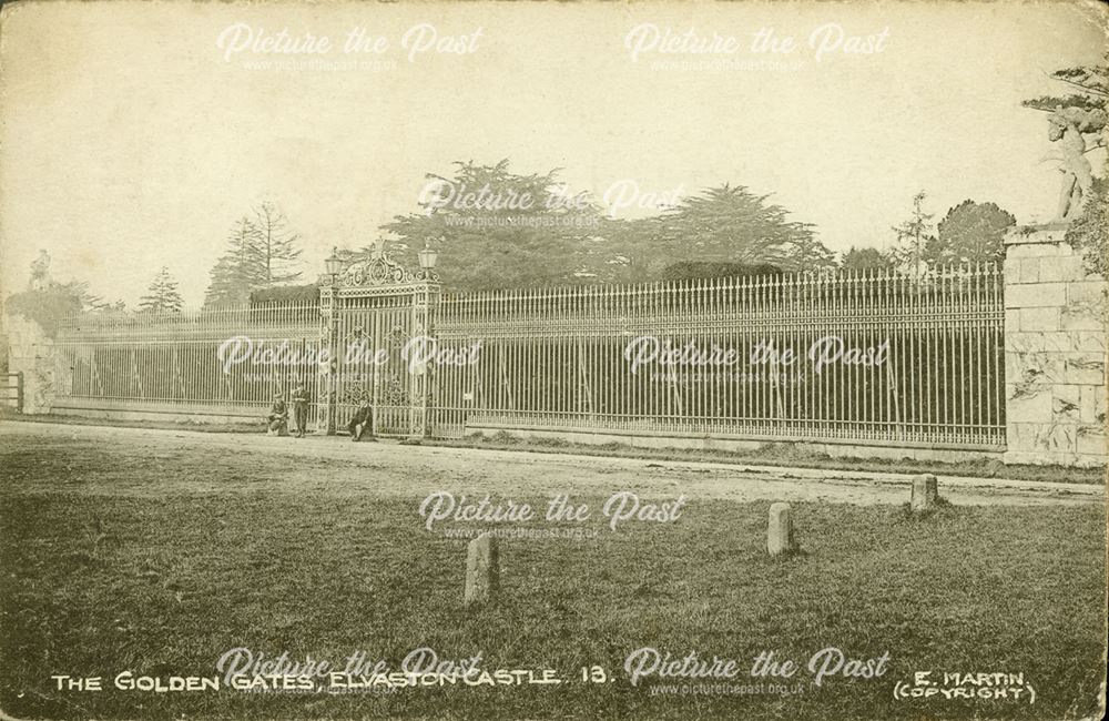 Golden Gates of Elvaston Castle, Elvaston, c 1890s