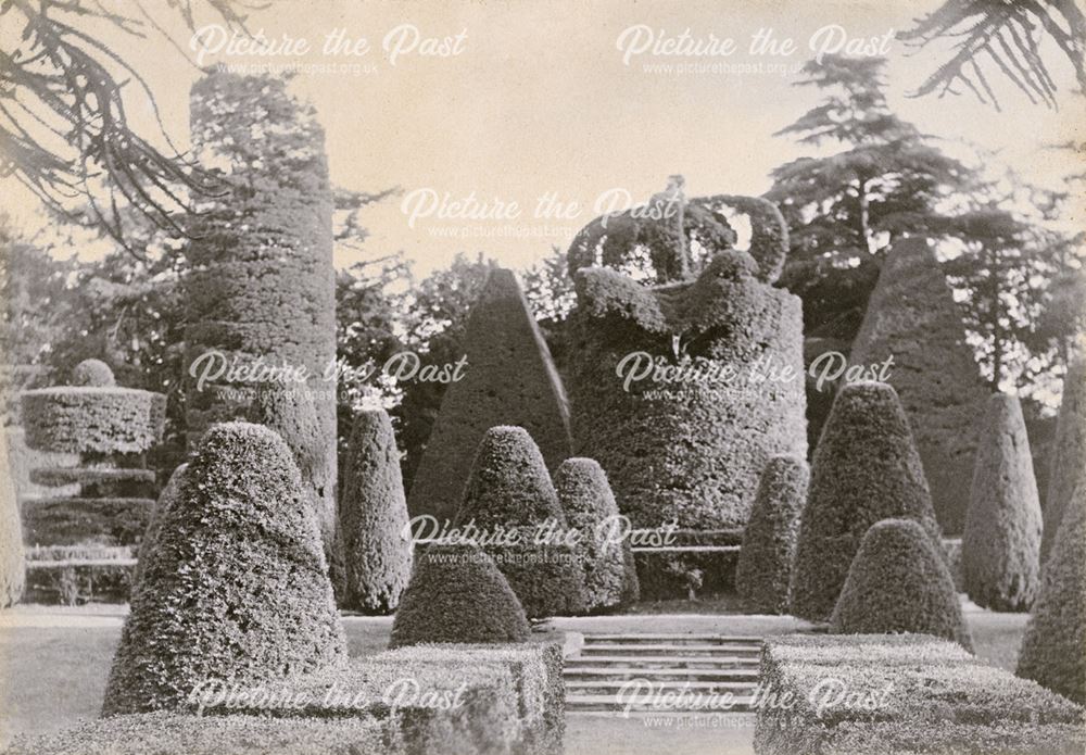 Parterre Garden at Elvaston Castle, c 1900s