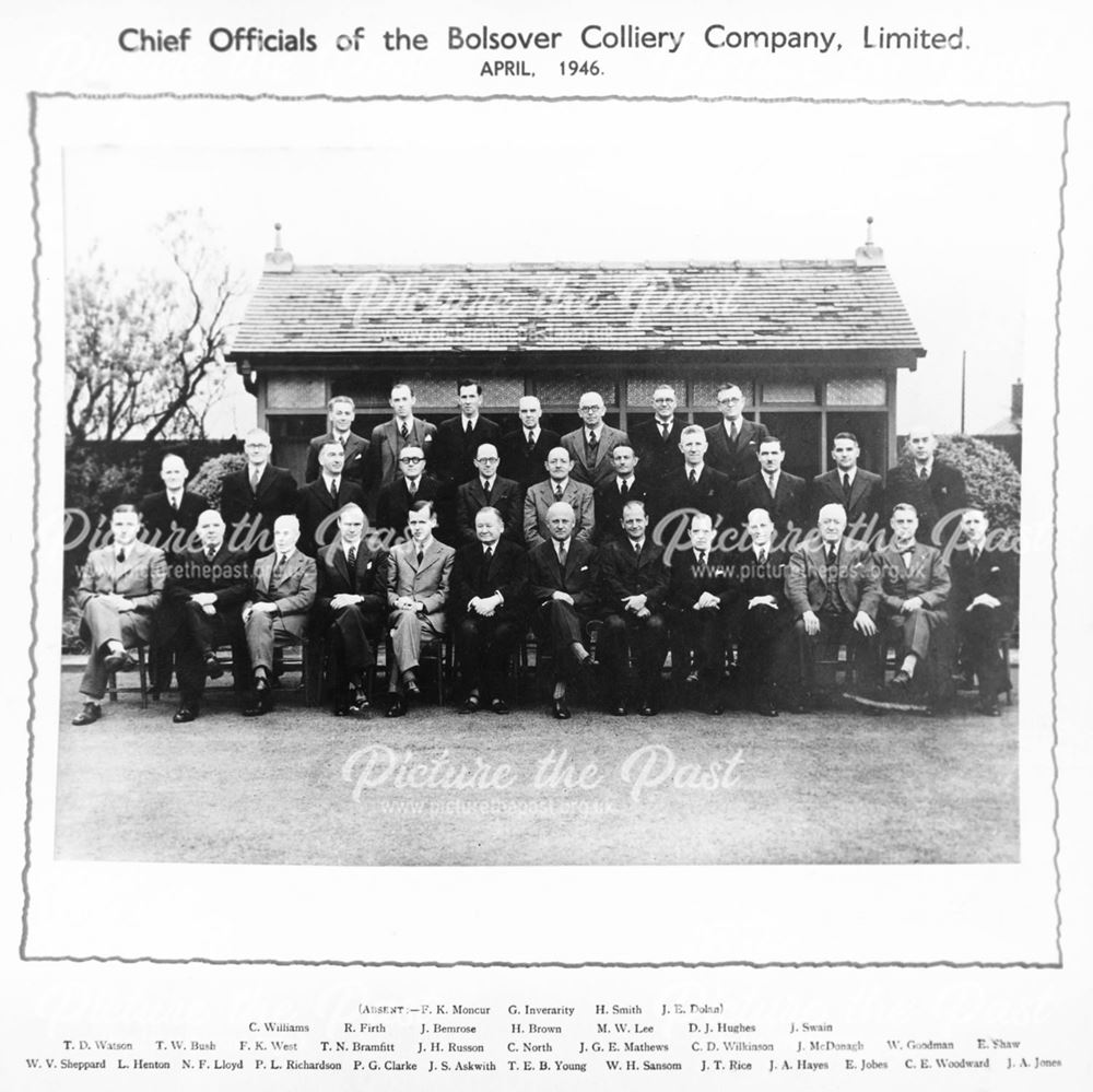 Chief Officials of the Bolsover Colliery Company Limited