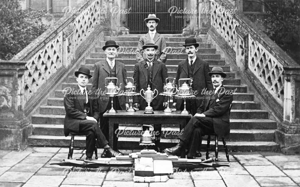 St John's Ambulance Brigade with trophies