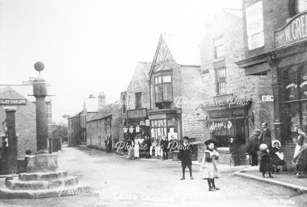 The Cross and shops on Church Street, Clowne