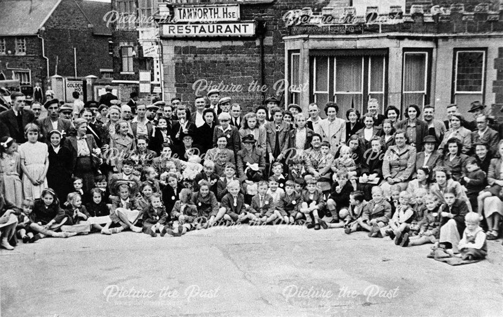Party on an outing from Bolsover, Hunstanton, Norfolk, c 1950