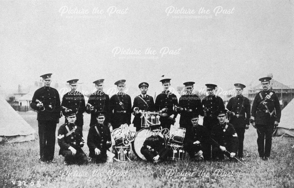 St John's Ambulance Brigade Band at Skegness?, c 1900s