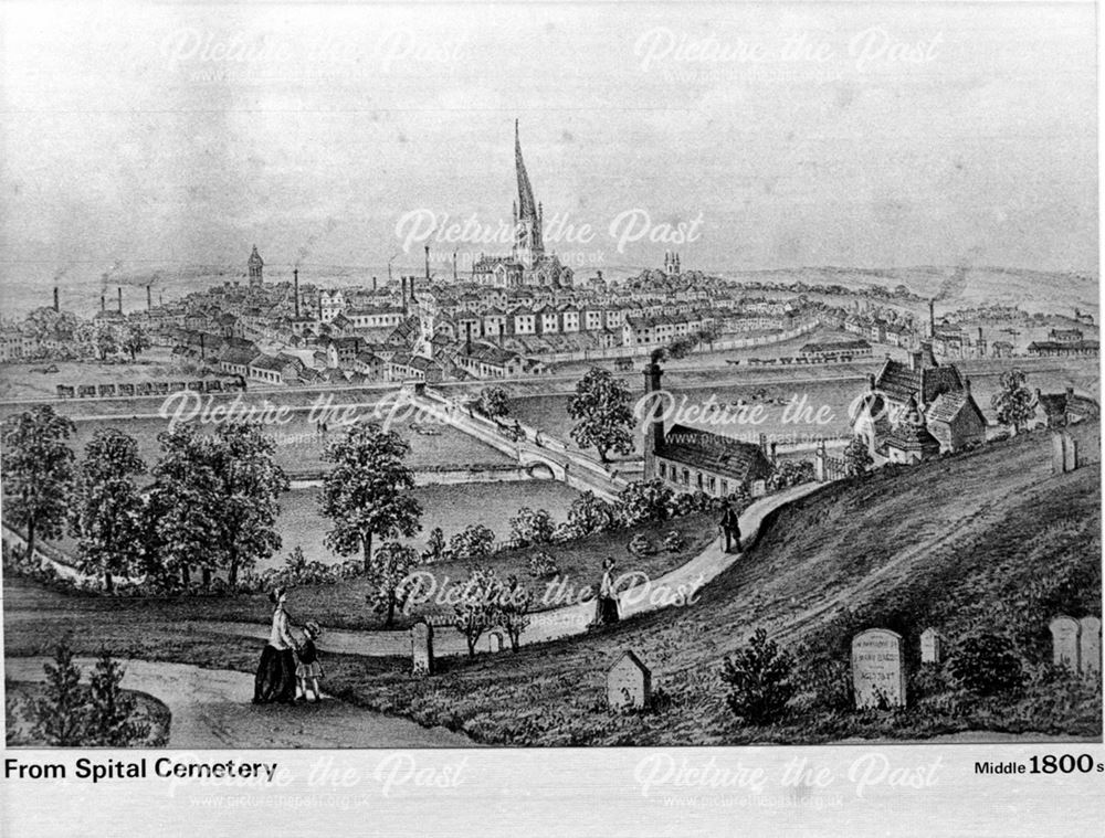 View of Chesterfield from Spital Cemetery