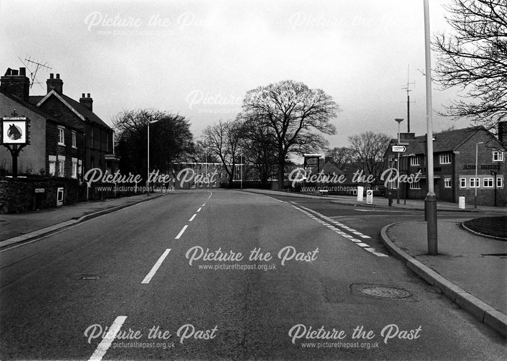 Junction of Newbold Village and Littlemoor, Newbold, Chesterfield, 1976