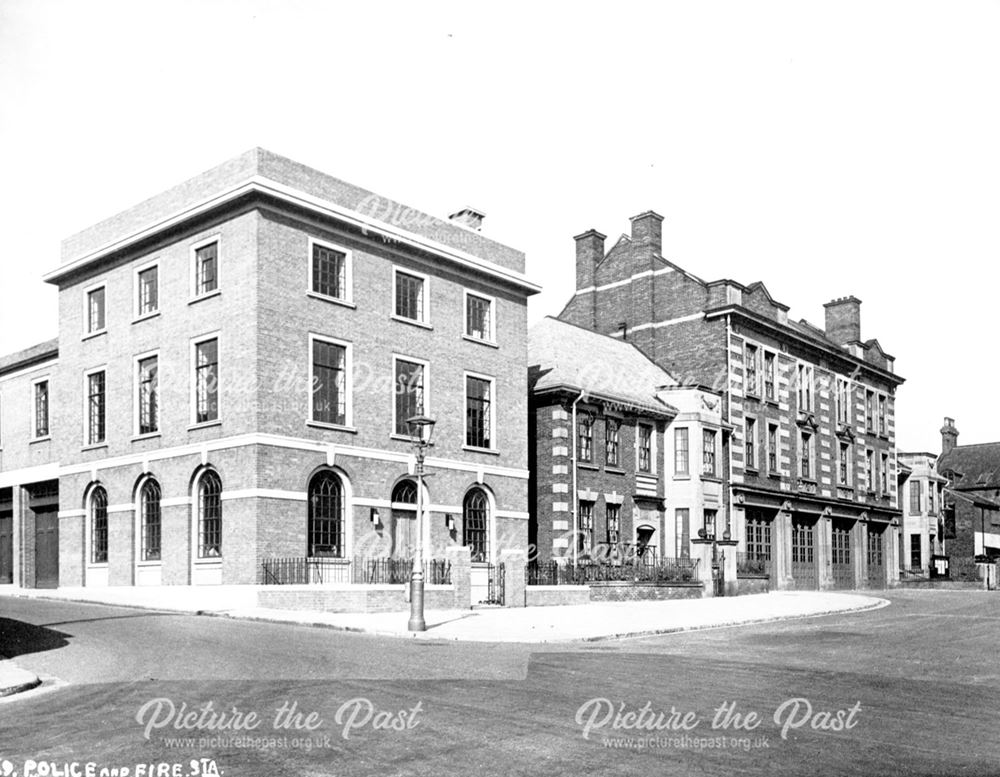 Police Station and Fire station, New Beetwell Street, Chesterfield, c 1930's