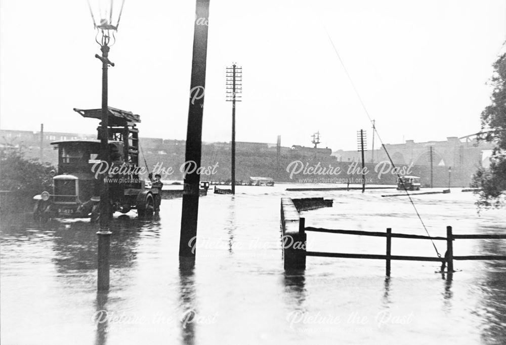 Hasland Road flooded