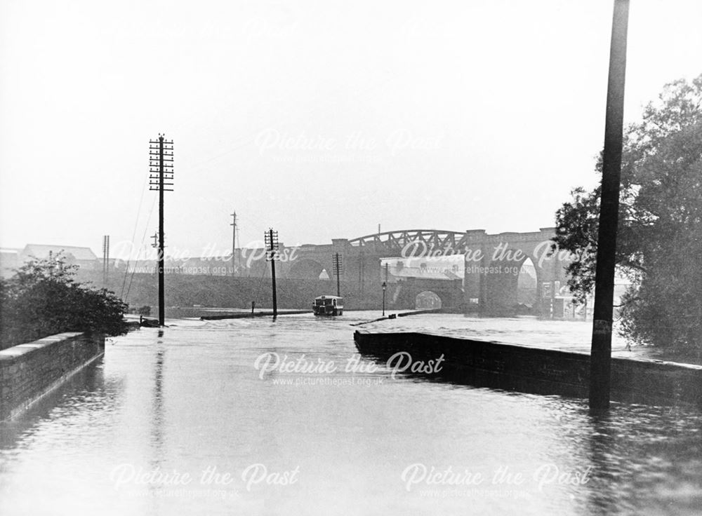 Hasland Road flooded