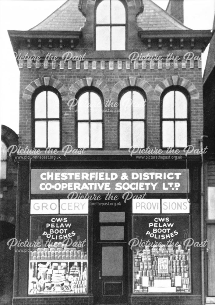 Chesterfield's first Co-operative Society shop, 1894