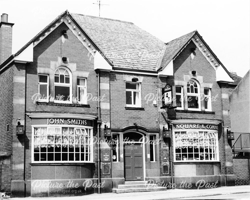 The Square and Compass public house, 1991