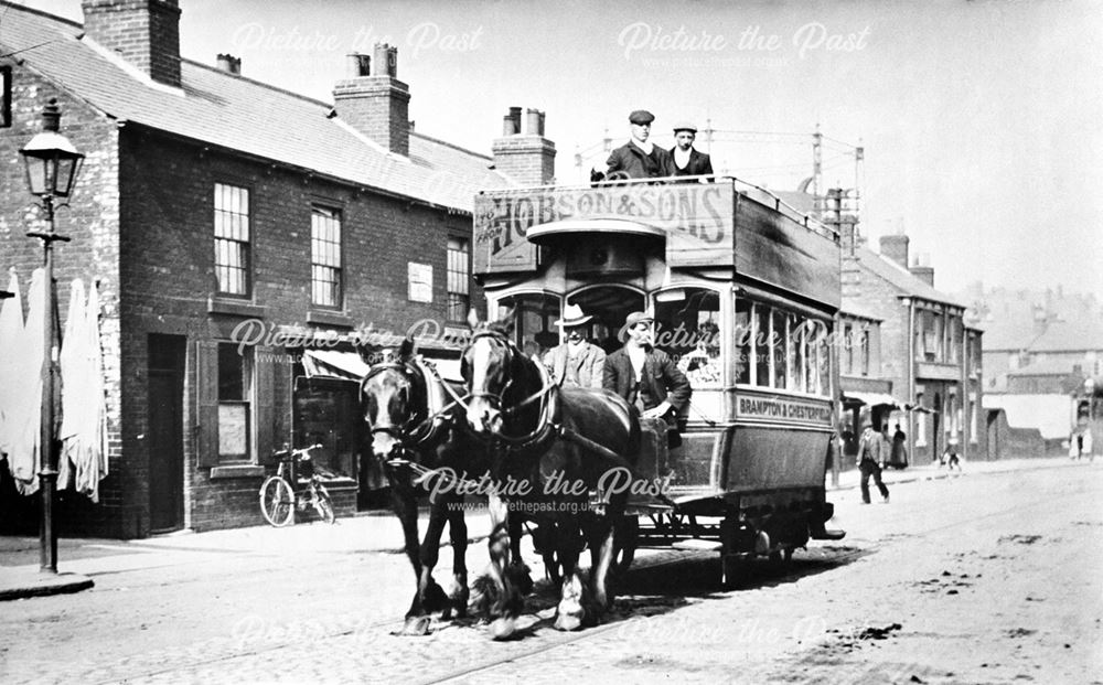 Horse drawn tram on Chatsworth Road