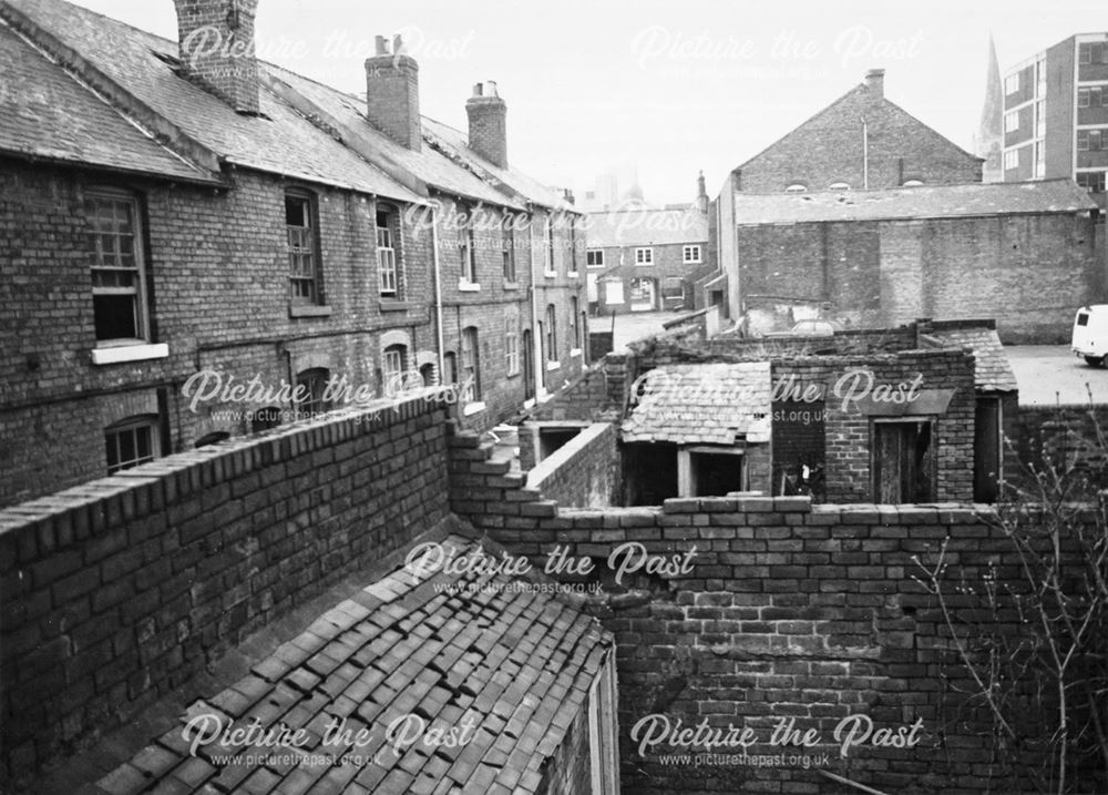 Back yards on south side of Beetwell Street before demolition