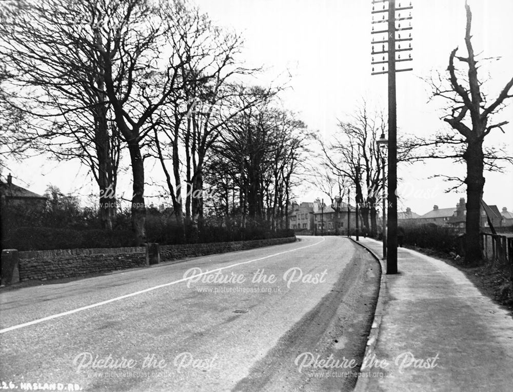 Hasland Road after road improvements