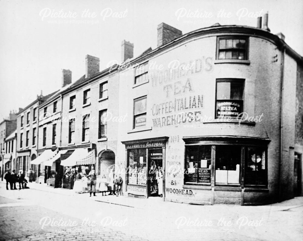 'Woodhead's tea and coffee warehouse' - grocery shop, High Street