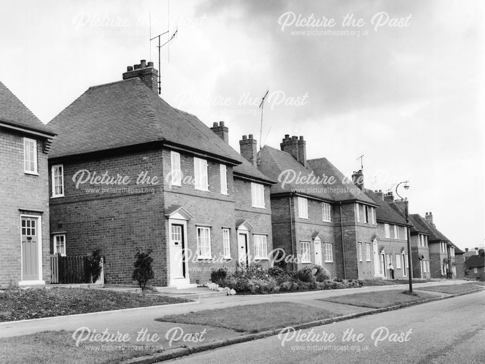 New houses on St Augustine's Avenue, Chesterfield, after 1955