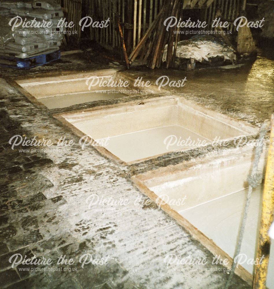 Some of the Pits used for Coating the Skins at Clayton Tannery, Chesterfield, 2004