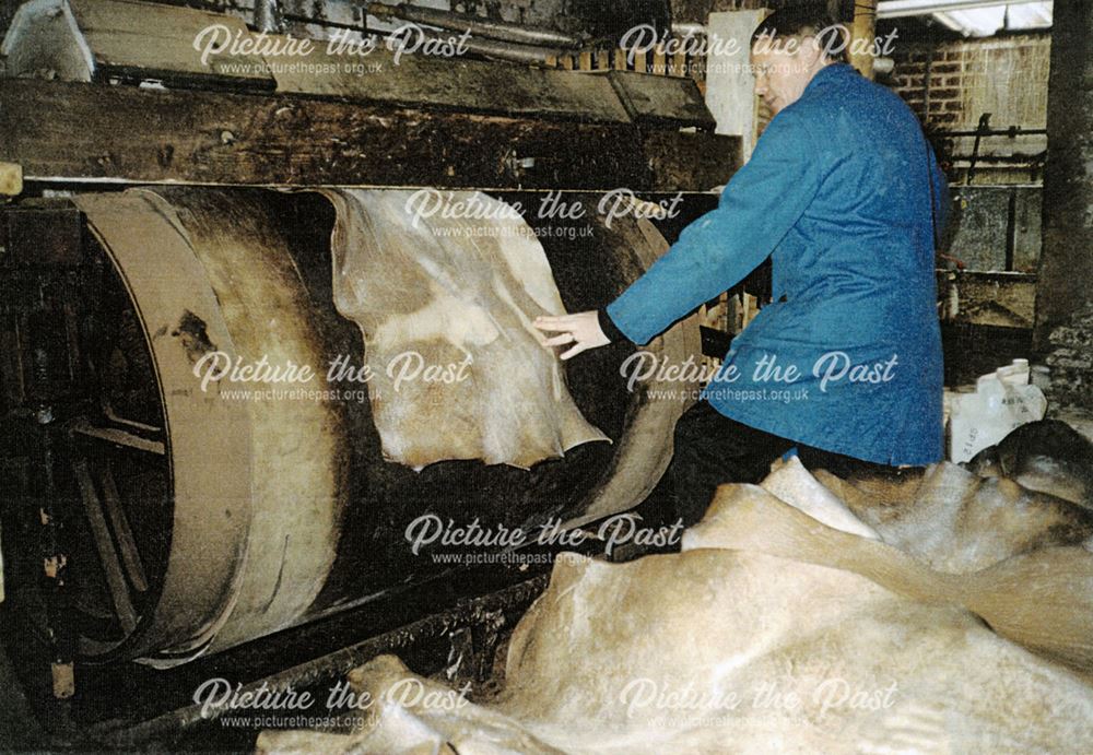 Some of the Historic Machinery still in use, Clayton Tannery, Chesterfield, 2004