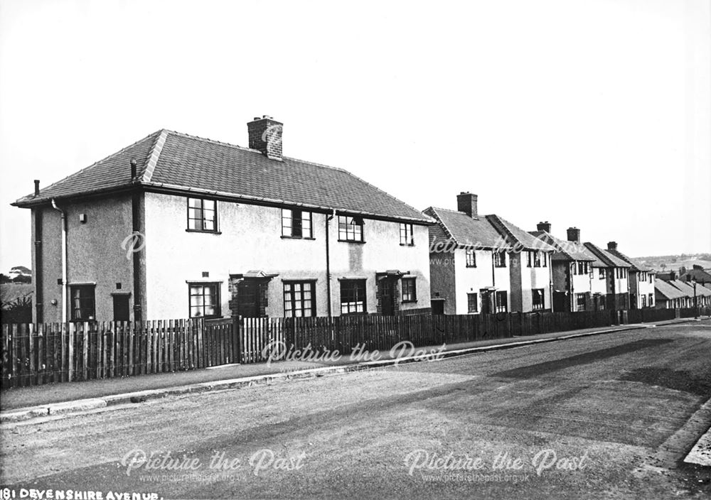 Devonshire Avenue North, New Whittington, Chesterfield, c 1935-6